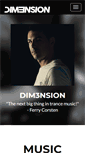 Mobile Screenshot of dimension-music.com
